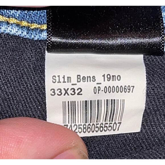 Mott & Bow Jeans 33x32 Slim Fit Benson Wash Stretch Denim Mens MSRP $129 EUC - Picture 9 of 10